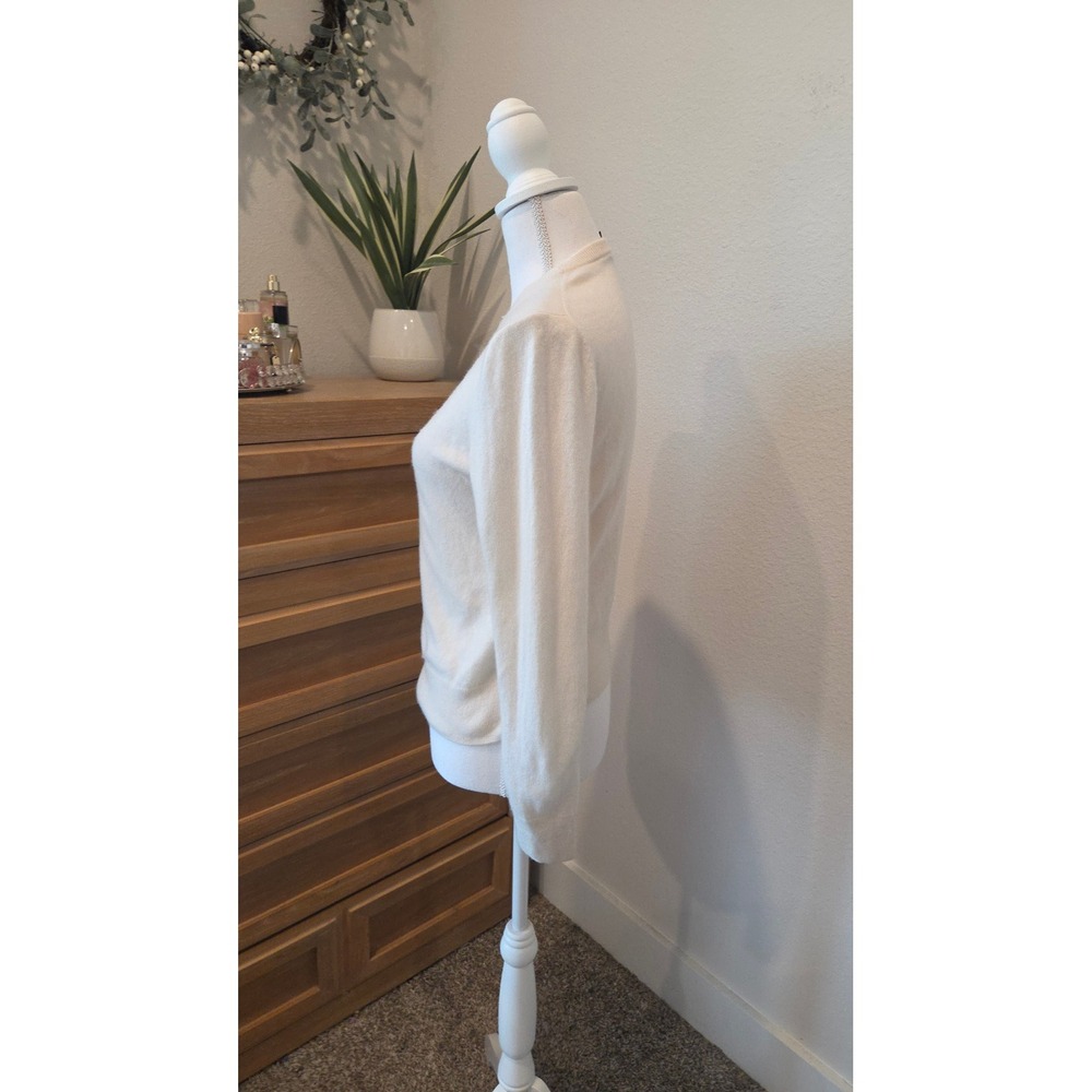 Quince Mongolian Cashmere Crewneck Sweater Ivory Cream Women Size Small - Picture 10 of 12